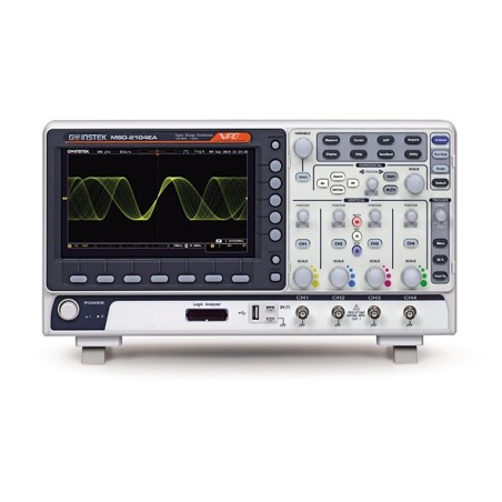 MSO-2000EA Series - Oscilloscope 100/200 MHz, 2/4 voies, Analyseur logique 16 voies, GBF 25 MHz,  2 voies
Vue de face