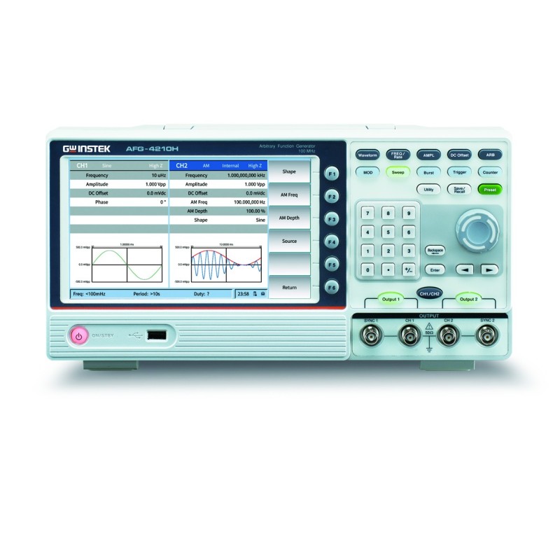 AFG-4000 Series - Générateur de fonctions arbitraires, double canal, 25/35/60/80/100 MHz