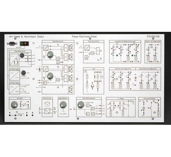 Module didactique électronique de puissance – AC/DC & triphasé – Banc pédagogique | Formation laboratoire