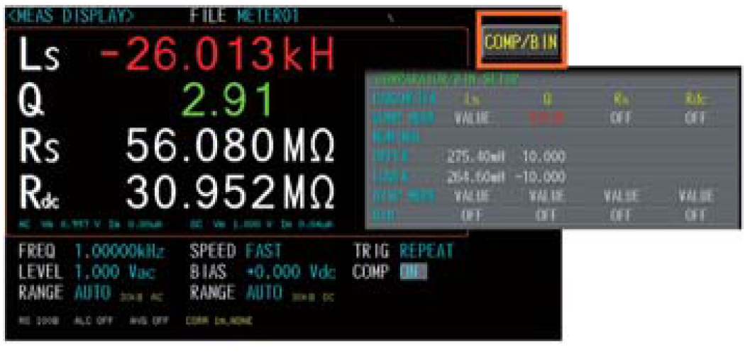 GW Instek LCR-8200 Series -Independant-setting